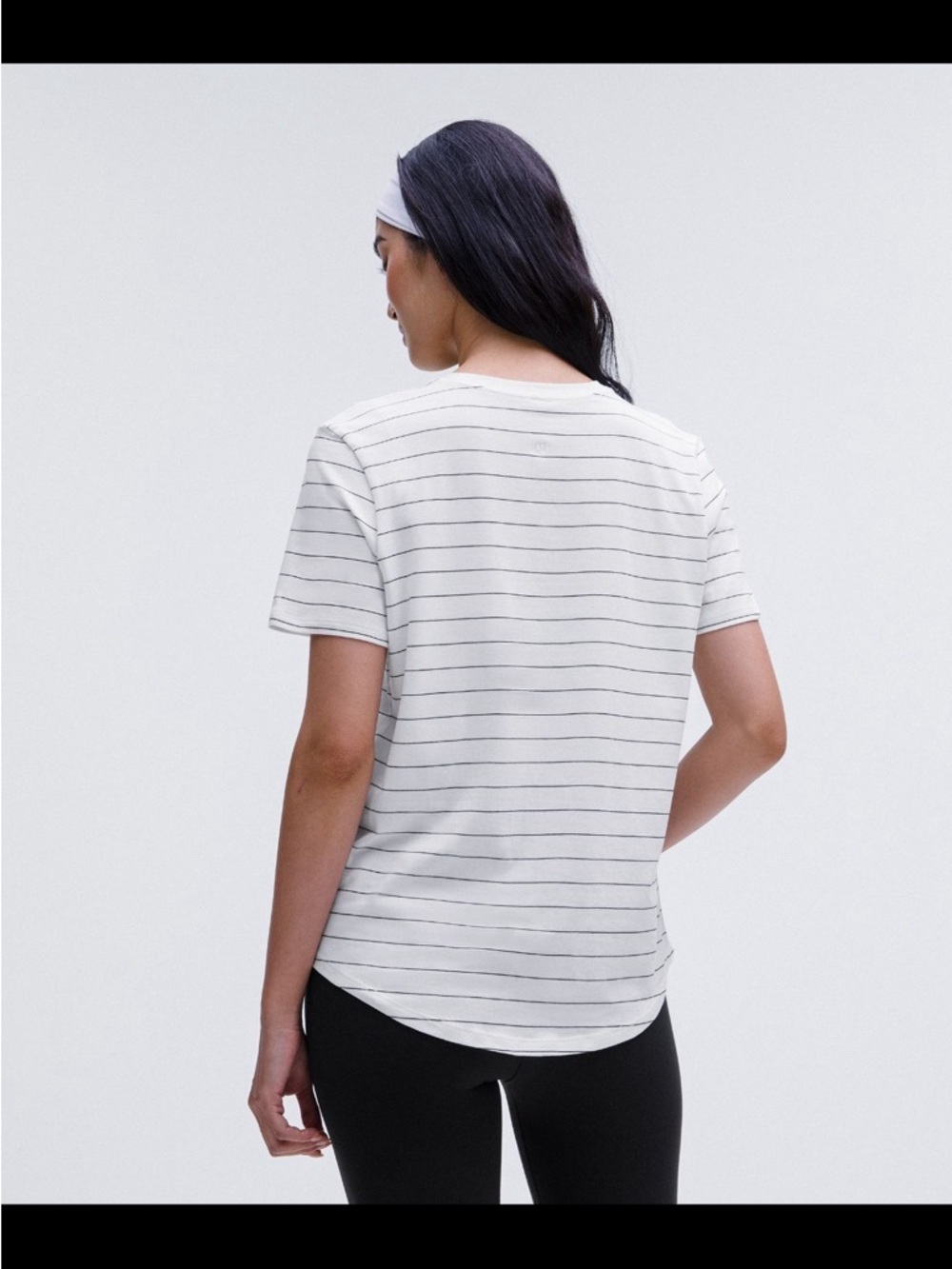 Lululemon Love Crewneck 10/12 Striped Relaxed Tee - Picture 6 of 9
